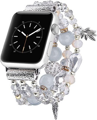 Worryfree Gadgets Apple Watch Replacement Band for iWatch Series 8/7/6/5/4/3/2/1 Series SE Stretchable Fashion Wristband for Women Girls