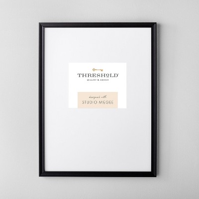 Shop 18" x 24" Matted to 8" x 10" Gallery Single Image Frame Black - Threshold from Target on Openhaus