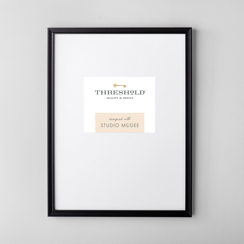 19.49" x 25.49" Matted to 8" x 10" Gallery Single Image Frame Black - Threshold™ designed with Studio McGee