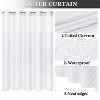 LunaLulinlk Hookless Shower Curtain with Snap in Liner - 3 of 4