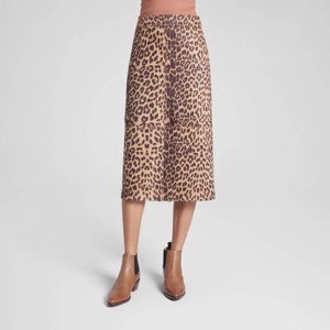 Women's Faux Suede Midi A-Line Skirt - A New Day™ - 1 of 4