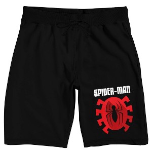 Spider-Man Classic Icon Men's Black Sleep Pajama Shorts - 1 of 4