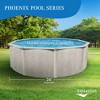 Aquarian Phoenix 24' x 52" Steel Frame Above Ground Swimming Pool, Pump and Ladder Kit with Sand Filter, Pool Liner, and Skimmer - 2 of 4