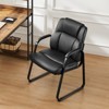 Wooakway Waiting Room Chairs with Padded Arms for Elderly Home Reception Area Conference Room Lobby Side, Big and Tall PU Leather - 2 of 4