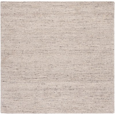 Ivory Handmade Tufted Wool Square Area Rug