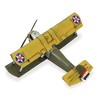 HomeRoots 6" Yellow and Green Metal Hand Painted Model Airplane - 4 of 4