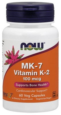 MK-7 Vitamin K-2 100 mcg by Now Foods  -  60 Capsule