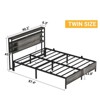 Aheaplus Bed Frame with Charging Station and RGB LED Lights - 4 of 4