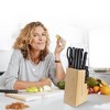 Cheer Collection 13pc Kitchen Knife Set with Premium Stainless Steel Blades, Wooden Block, Shears, and Sharpener - 4 of 4