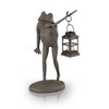 SPI Home Walking Frog Lantern – 17.5" Aluminum & Glass Sculpture, Whimsical Outdoor Accent for Garden or Pathway - 3 of 3