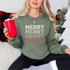 Simply Sage Market Women's Graphic Sweatshirt Merry Christmas Cursive - 2 of 4