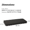 Aoodor 46.5'' x 17.7'' x 3'' Patio Bench Cushion, Olefin Fabric Slipcover Sponge Foam, Outdoor Use - 3 of 4