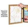 Americanflat 10x12.5 Kids Artwork Picture Frame in Oak - Displays With Mat and Without Mat - Composite Wood with Shatter Resistant Glass - 3 of 4