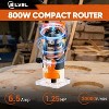 SILVEL Wood Router, 800W Wood Routers for Woodworking, 6.5Amp 1.25HP Hand Tool, 30000R/MIN Compact Edge Trimmer with 15 1/4" Router Bit Set, Orange - 4 of 4