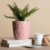 Totalee Gift Pink Face Planter Ceramic Pink - 2 of 2