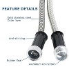 Stainless Steel Garden Hose 25 FT Ultra Durable Metal Hose for Garden, Window, Car and Pet(Silver) - 2 of 4