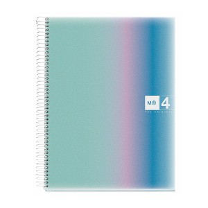 Miquel Rius 11" x 9" 4 Subject Notebooks with 120 Lined Sheets, Heavyweight Paper and Colorful, Ombre Poly Covers - 1 of 1