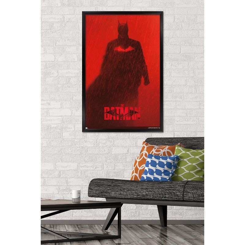 Trends International DC Comics Movie The Batman - Batman Teaser One Sheet Framed Wall Poster Prints, 2 of 7