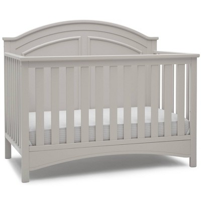 Moonstruck Gray 6-in-1 Convertible Crib with Crown Molding