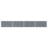 vidaXL Raised Garden Bed Galvanized Steel Outdoor Planter Gray - 3 of 4