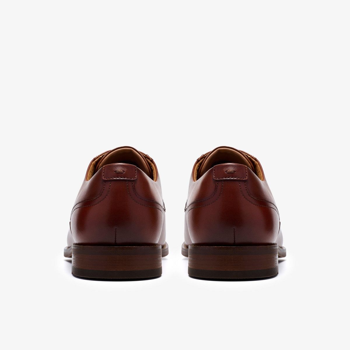 Clarks Mens Bowburn Lace Tan Leather Shoes - thumbnail 5
