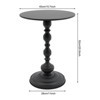 YIYIBYUS Round End Side Table, Modern Coffe Table for Living Room Bedroom - 4 of 4