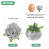 Unique Bargains Silk Plastic Small Faux Rose Artificial Flower Heads 1.2 inch - 3 of 4