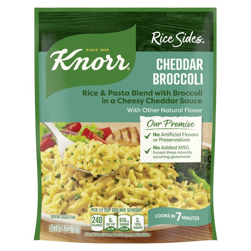 Knorr Rice Sides Cheddar Broccoli Rice Mix - 5.7oz, 3 of 9