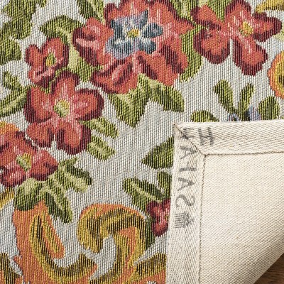 Ivory & Rose Vintage-Inspired 6' x 9' Flat Woven Cotton Blend Rug
