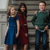 Hope & Henry Girls' Pleated Ponte Dress with Peter Pan Collar, Toddler - 2 of 4