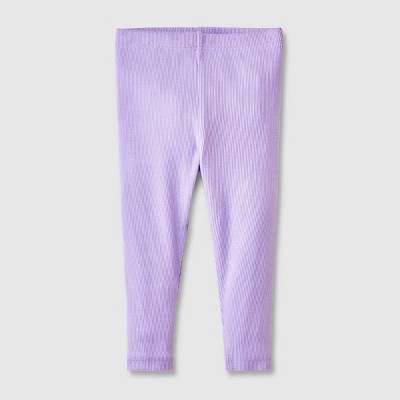 Image of Baby Girls' Ribbed Leggings - Cat & Jack™ Purple 3-6M