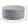 Meridian Furniture,Aphia Boucle Fabric Coffee Table - 3 of 4