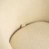 UPHA Upholstered Swivel Barrel Armchair with Storage Modern Living Room Side Chair for Bedroom/Office/Reading Spaces - Teddy Fabric - 4 of 4