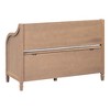 Cesicia Rustic Style Solid wood Entryway Multifunctional Storage Bench with Safety Hinge - 3 of 4