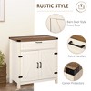 NicBex Sideboard & Buffet Cabinet Kitchen Storage Cabinet with 2 Barn Doors for Living Room,White - 2 of 4