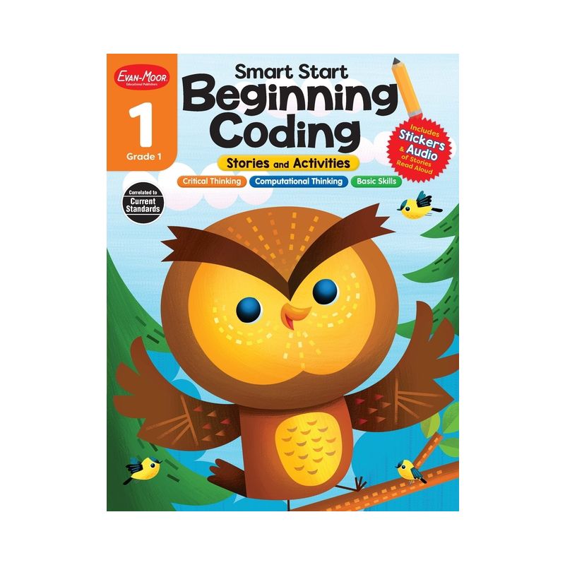 Smart Start: Beginning Coding Stories and Activities, Grade 1 Workbook - by  Evan-Moor Educational Publishers (Paperback), 1 of 2