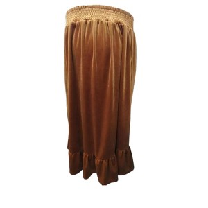 Velvet High Waist Cable Layered Maternity Skirt - 1 of 1