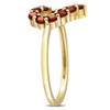 EVERLY JEWELRY | 10K Yellow Gold 4/5 CT TGW Garnet Heart Ring - 2 of 4