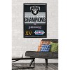 Trends International NFL Las Vegas Raiders - Champions 23 Framed Wall Poster Prints - 2 of 4