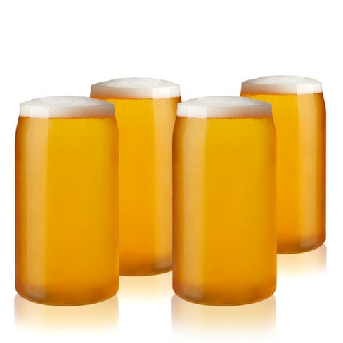 True Beer Glasses, IPA, 16 Ounce - 4 beer glasses