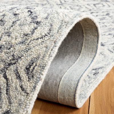 Gray Handmade Wool Tufted Runner Rug 2'3" x 7'