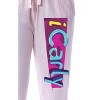 Nickelodeon ICarly Women's Television Series Logo Sleep Jogger Pajama Pants Pink - 2 of 3