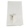 Saro Lifestyle Starburst Napkin, 19" Square, White (Set of 4) - 2 of 4