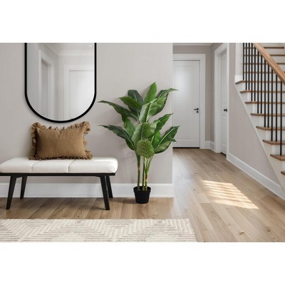 Artificial Plant, 42" Tall, Evergreen Tree, Indoor, Faux, Fake, Floor, Greenery, Potted, Decorative, Green Leaves, Black Pot