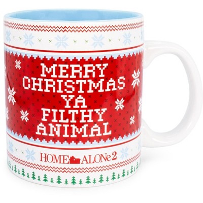 Silver Buffalo Home Alone 2 Filthy Animal Sweater Ceramic Mug | Holds 20 Ounces