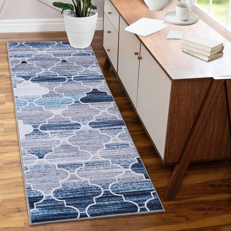 Modern Geometric Area Rug Non-Slip Stain-Resistant Accent Area Rugs, 2 of 7