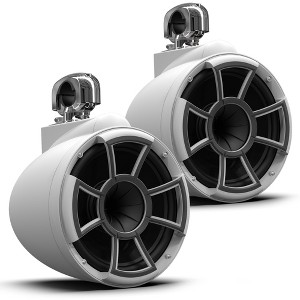 Wet Sounds REV 10 SE W-SC V2 - Matte White REV10 Special Edition - Revolution Series 10" Tower Speakers, Pair with Swivel Clamps - 1 of 4