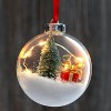 4E's Novelty 12 Pack Clear Christmas Ornaments Balls - 3.15" Empty Ornaments to Fill for DIY Crafts - Easy to Paint & Decorate Christmas Ornaments - 2 of 4