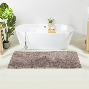 Haven Collection Bathroom Rug 100% Polyester Tufted Bath Mat, Non-Slip TP Rubber Backing, Machine Washable Bath Rug - 1 of 2