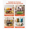 VEVOR 2 Tier Fruit Basket, Countertop Fruits Vegetable Bowl with Banana Hangers, Metal Wire Storage Stand for Kitchen Counter, Black - 4 of 4